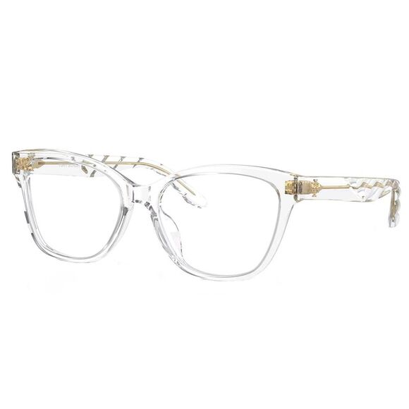 Tory Burch TY 2132U 1821 Clear Transparent Plastic Rectangle Eyeglasses 51mm